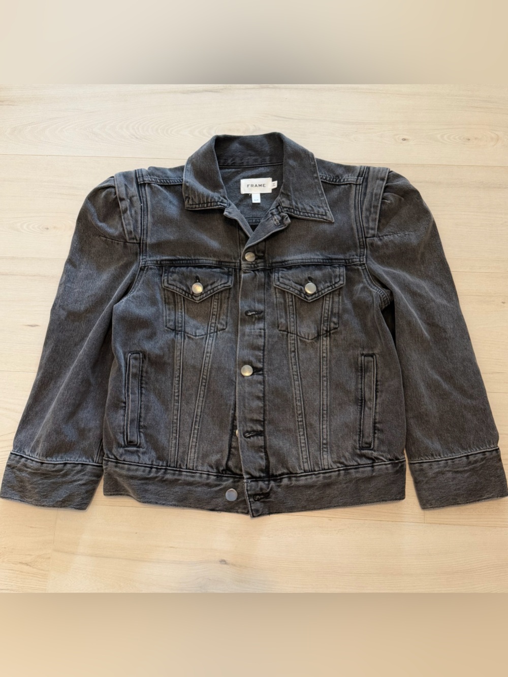 Frame Denim Black Jean Jacket